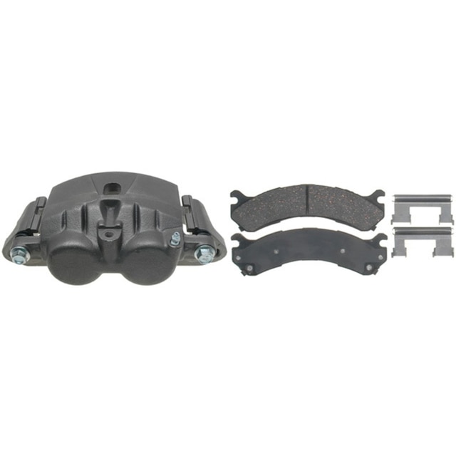ACDelco Gold Rear Passenger Side Disc Brake Caliper Assembly with Semi-Metallic Pads (Loaded Non-Coated), Remanufactured