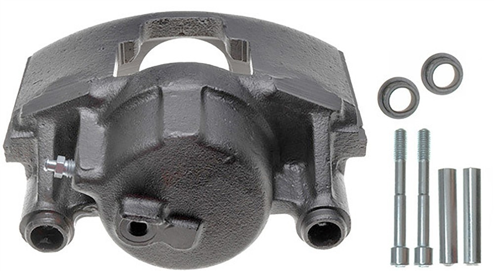 ACDelco Gold Front Passenger Side Disc Brake Caliper Assembly (Friction Ready Non-Coated), Remanufactured
