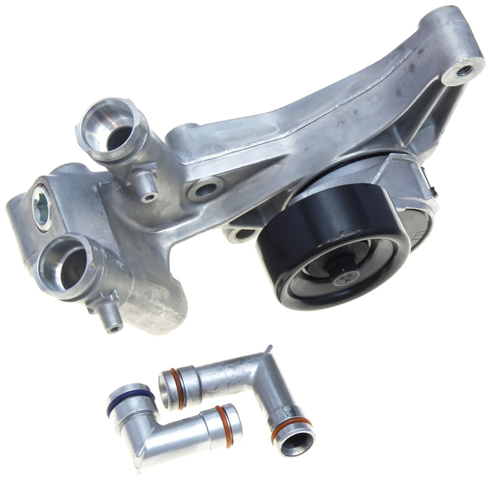 ACDelco Gold Drive Belt Tensioner Assembly with Pulley and 2 Coolant Fittings