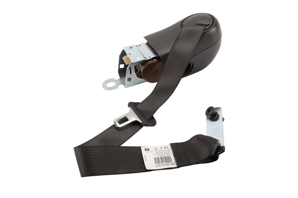 GM Genuine Parts Ebony Rear Passenger Side Seat Belt with Retractor