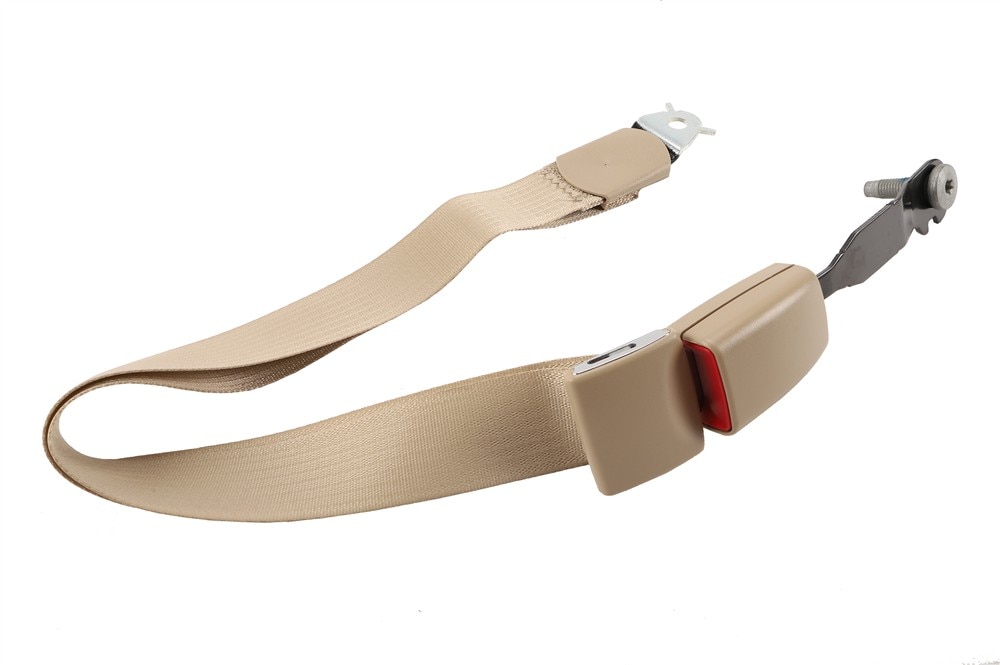 GM Genuine Parts Light Cashmere Front Center Seat Belt with Buckle and Retractor