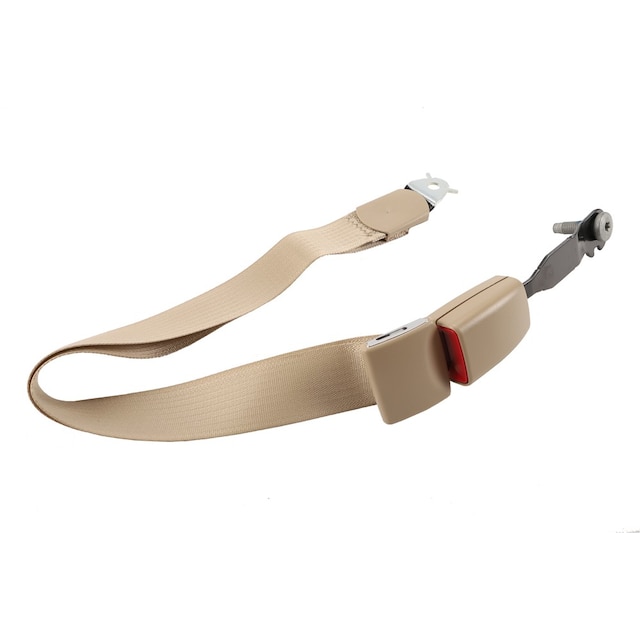 GM Genuine Parts Light Cashmere Front Center Seat Belt with Buckle and Retractor