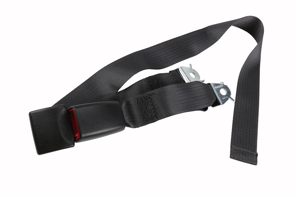 GM Genuine Parts Ebony Front Center Seat Belt with Buckle and Retractor