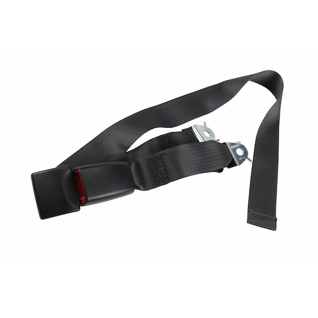 GM Genuine Parts Ebony Front Center Seat Belt with Buckle and Retractor