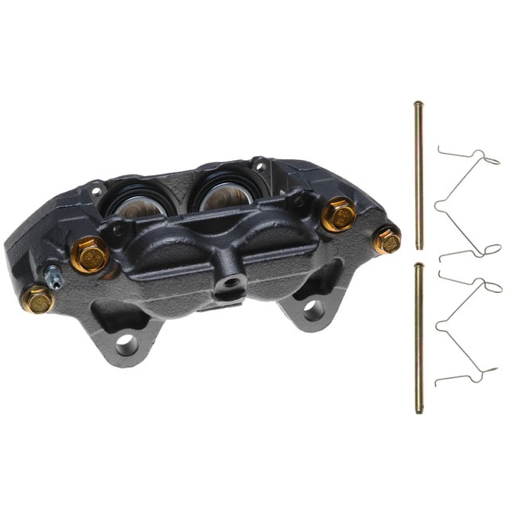 ACDelco Gold Front Passenger Side Disc Brake Caliper Assembly (Friction Ready Non-Coated), Remanufactured