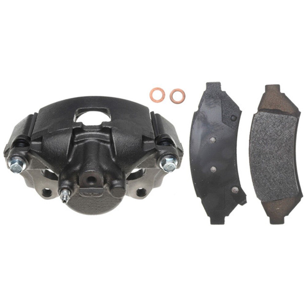 ACDelco Gold Front Driver Side Disc Brake Caliper Assembly with Semi-Metallic Pads (Loaded Non-Coated), Remanufactured