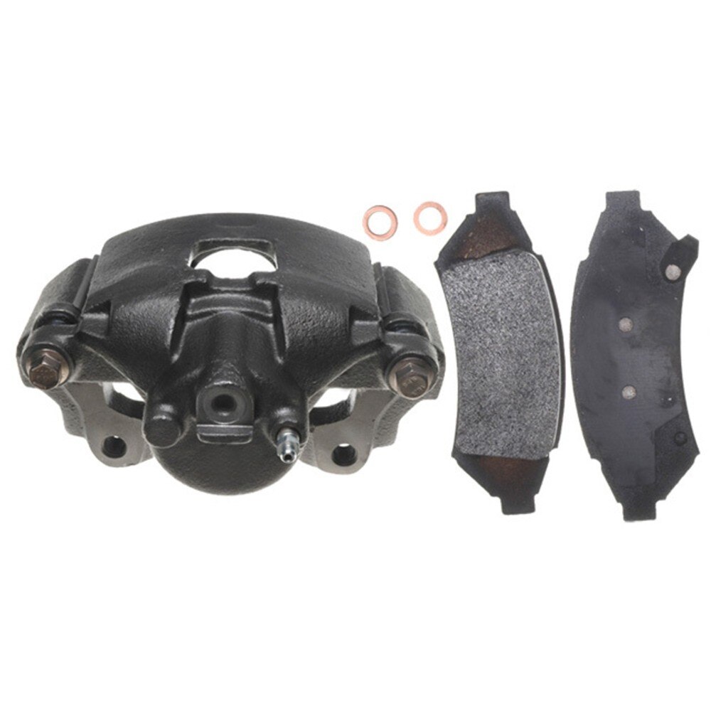 ACDelco Gold Front Passenger Side Disc Brake Caliper Assembly with Semi-Metallic Pads (Loaded Non-Coated), Remanufactured