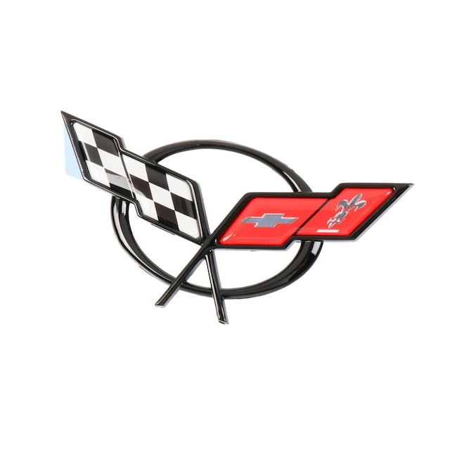 GM Genuine Parts Front Bumper Fascia Crossed-Flags Logo