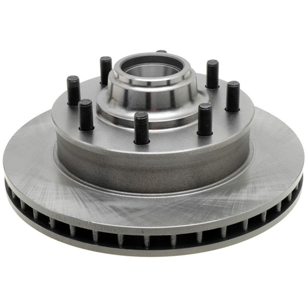 ACDelco Silver Non-Coated Front Disc Brake Rotor and Hub Assembly