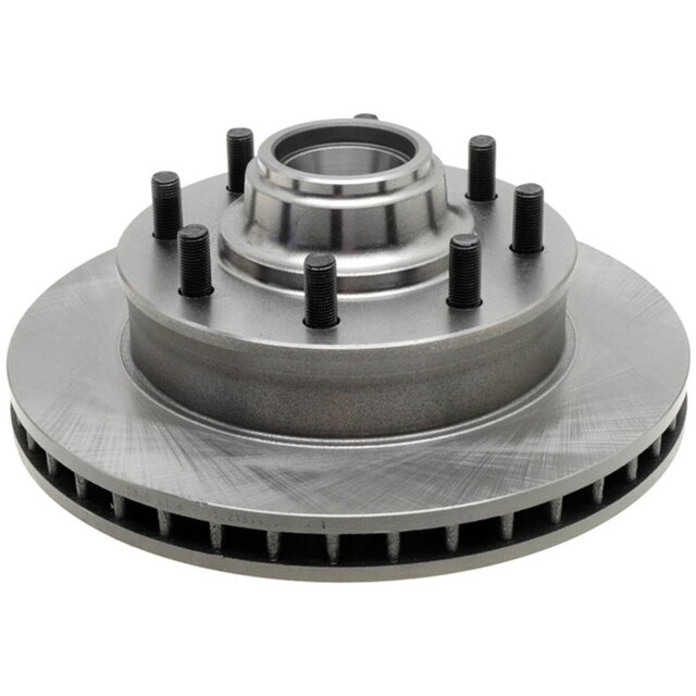 ACDelco Silver Non-Coated Front Disc Brake Rotor and Hub Assembly