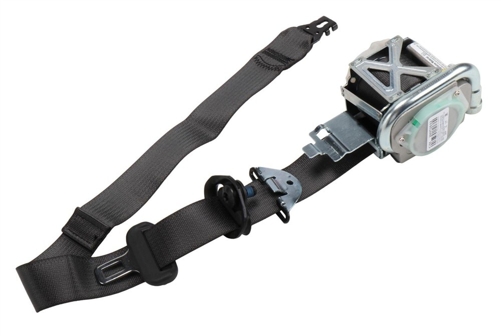 GM Genuine Parts Ebony Passenger Seat Belt with Retractor and Pre-Tensioner
