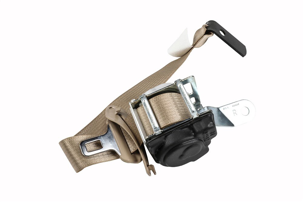GM Genuine Parts Cashmere Rear Passenger Side Seat Belt with Retractor