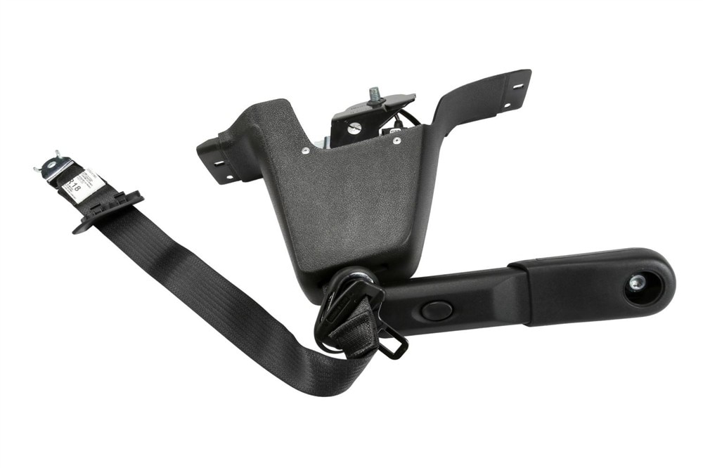 GM Genuine Parts Ebony Passenger Seat Belt with Retractor and Pre-Tensioner