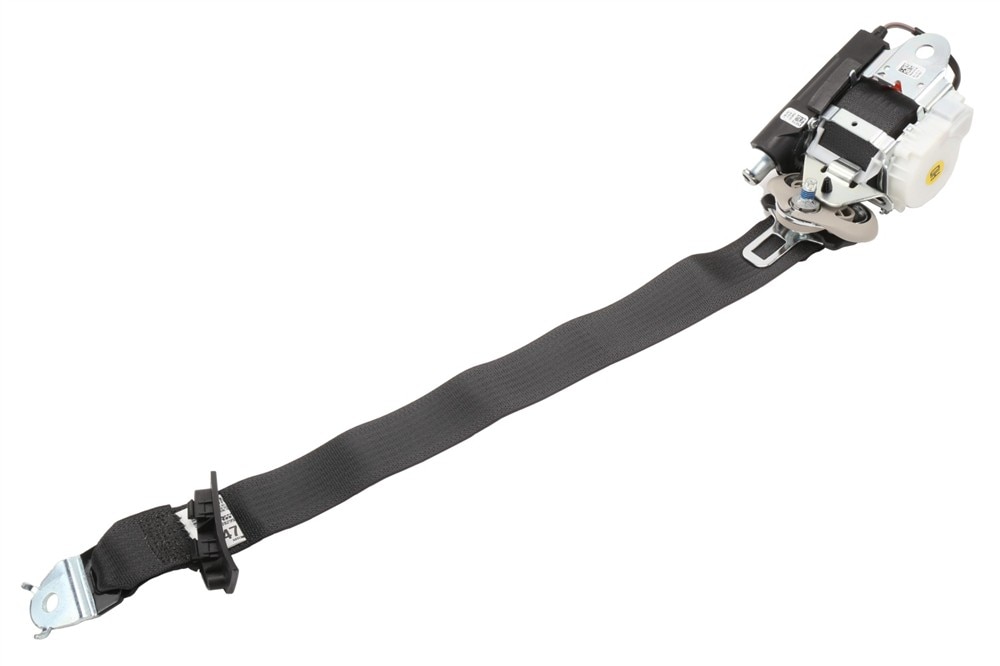 GM Genuine Parts Ebony Passenger Seat Belt with Retractor and Pre-Tensioner