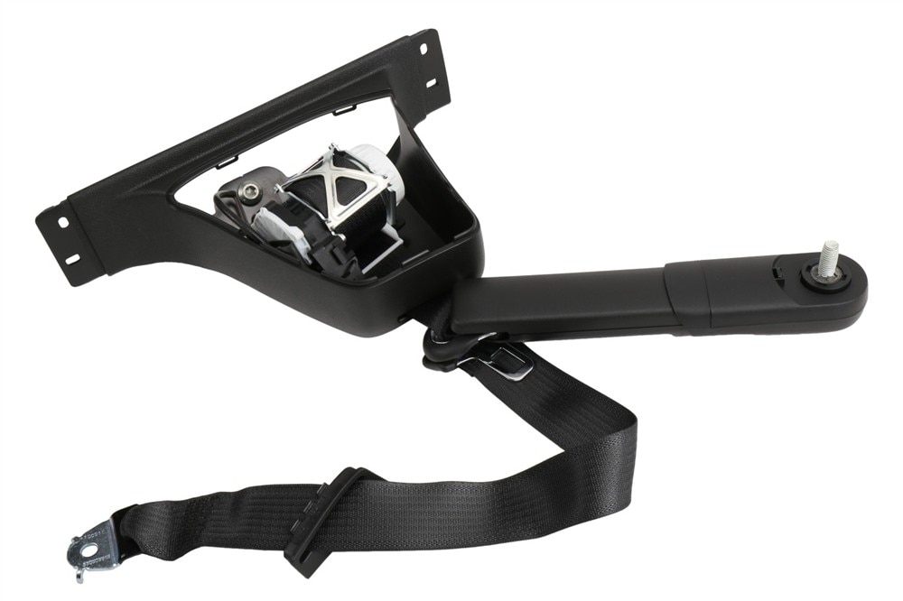 GM Genuine Parts Ebony Passenger Seat Belt with Retractor and Pre-Tensioner