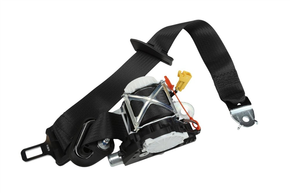 GM Genuine Parts Ebony Passenger Seat Belt with Retractor and Pre-Tensioner