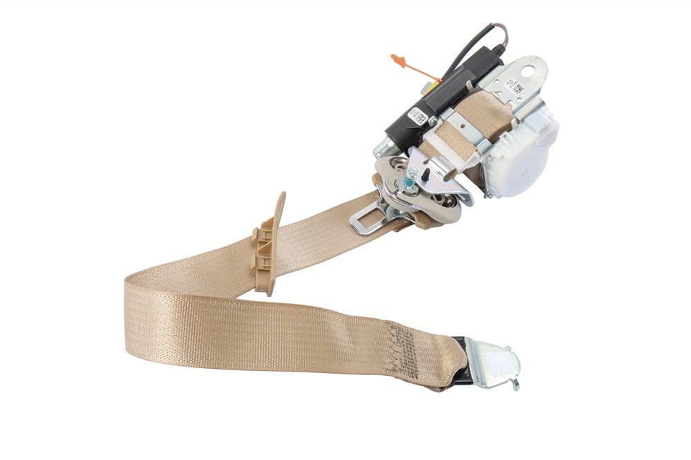 GM Genuine Parts Light Cashmere Driver Seat Belt with Retractor and Pre-Tensioner