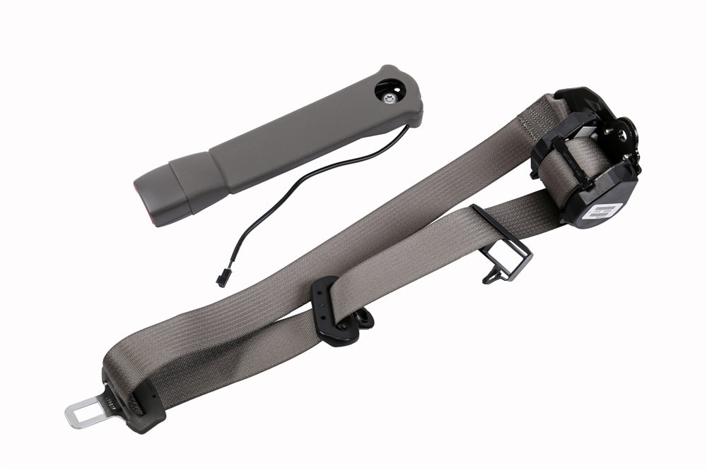 GM Genuine Parts Medium Dark Pewter Driver Seat Belt with Buckle and Retractor