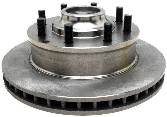 ACDelco Silver Non-Coated Front Disc Brake Rotor and Hub Assembly