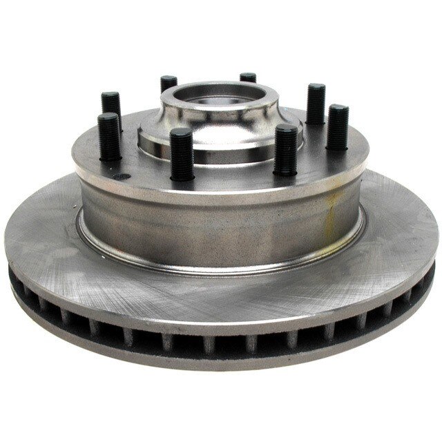ACDelco Silver Non-Coated Front Disc Brake Rotor and Hub Assembly