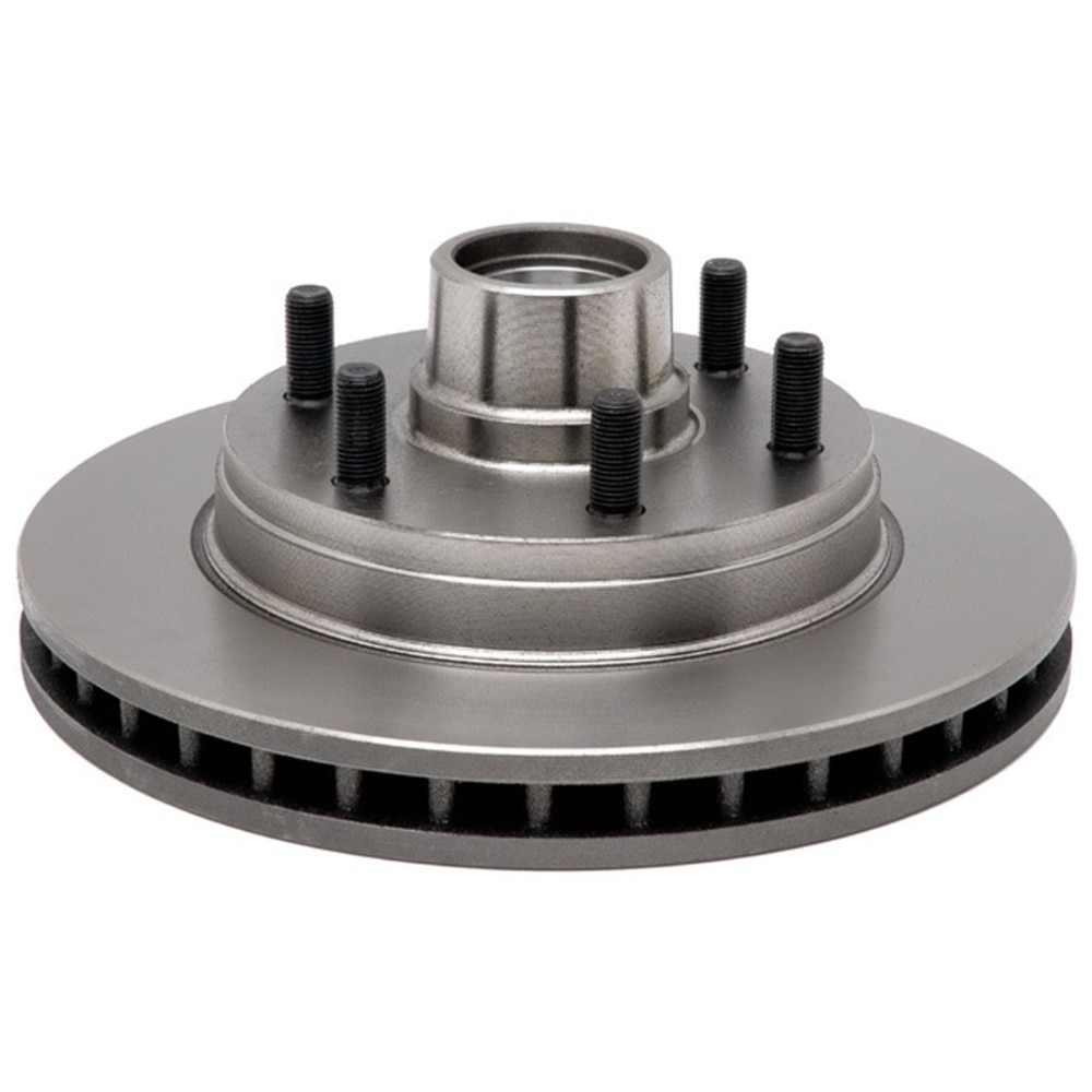 ACDelco Silver Non-Coated Front Disc Brake Rotor and Hub Assembly