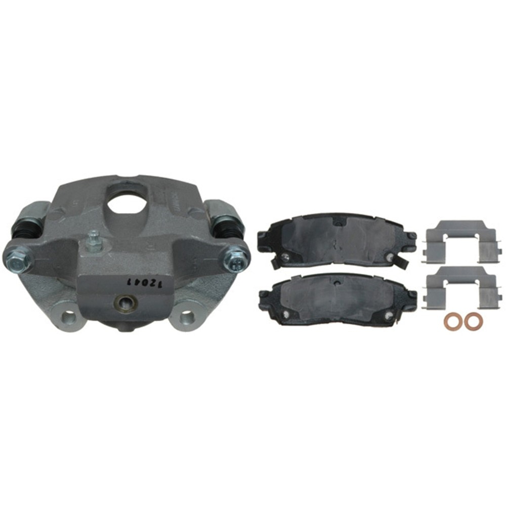 ACDelco Professional Rear Disc Brake Caliper Assembly with Ceramic Pads (Loaded Non-Coated), Remanufactured