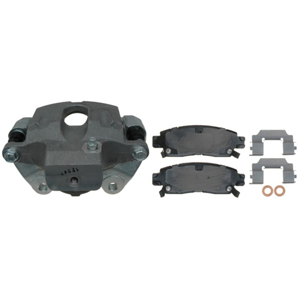 ACDelco Professional Rear Disc Brake Caliper Assembly with Ceramic Pads (Loaded Non-Coated), Remanufactured