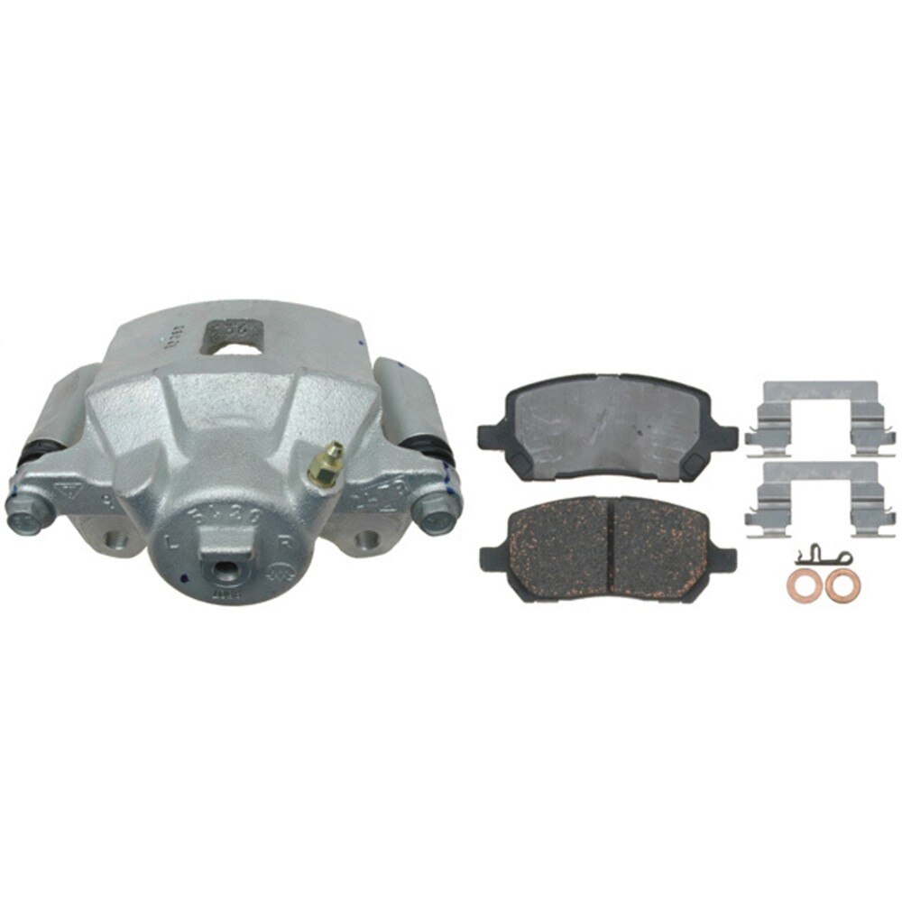 ACDelco Gold Front Passenger Side Disc Brake Caliper Assembly with Ceramic Pads (Loaded Non-Coated), Remanufactured