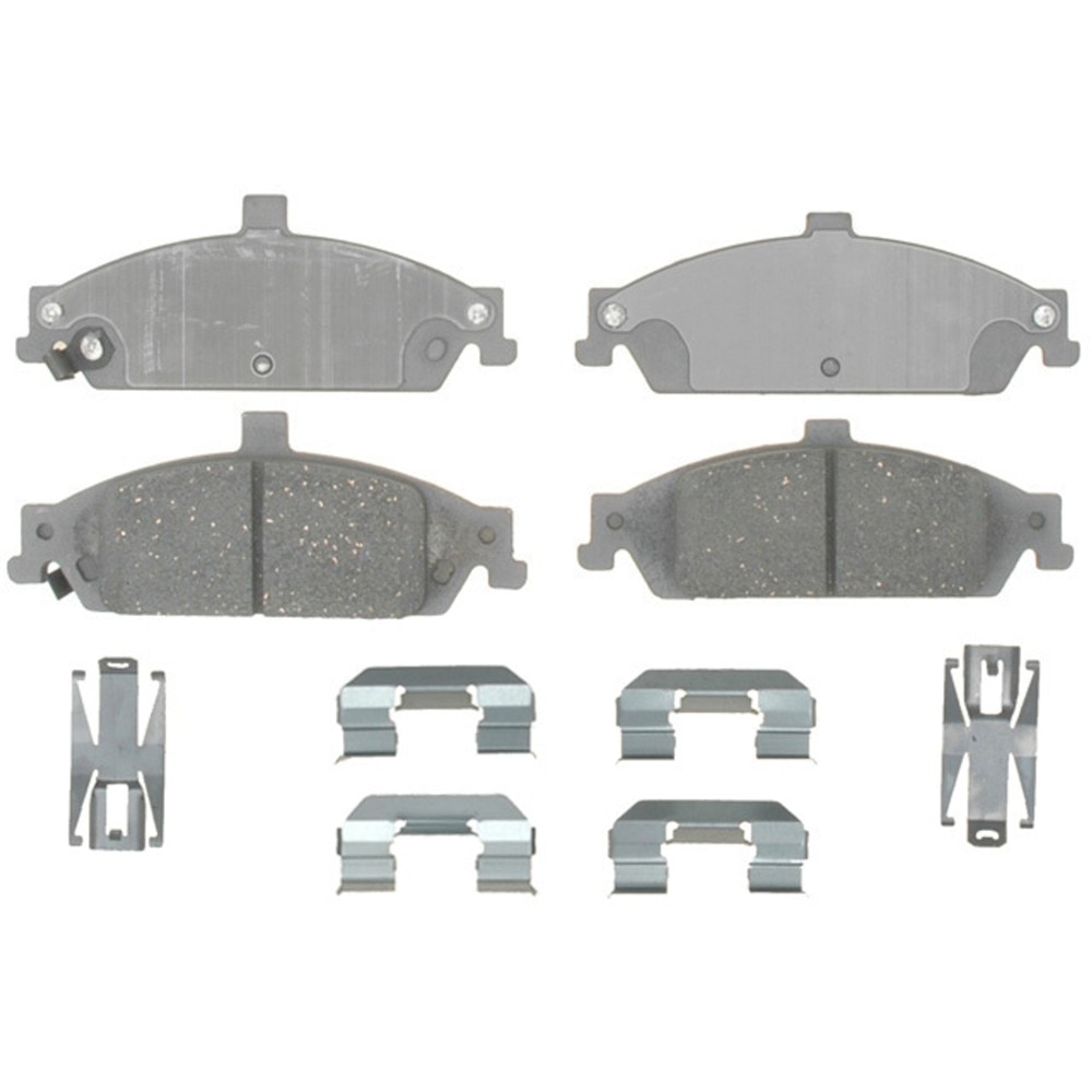 ACDelco Advantage Ceramic Front Disc Brake Pad Set with Hardware