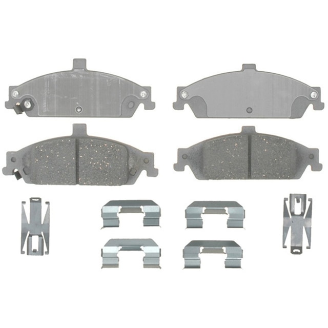 ACDelco Advantage Ceramic Front Disc Brake Pad Set with Hardware