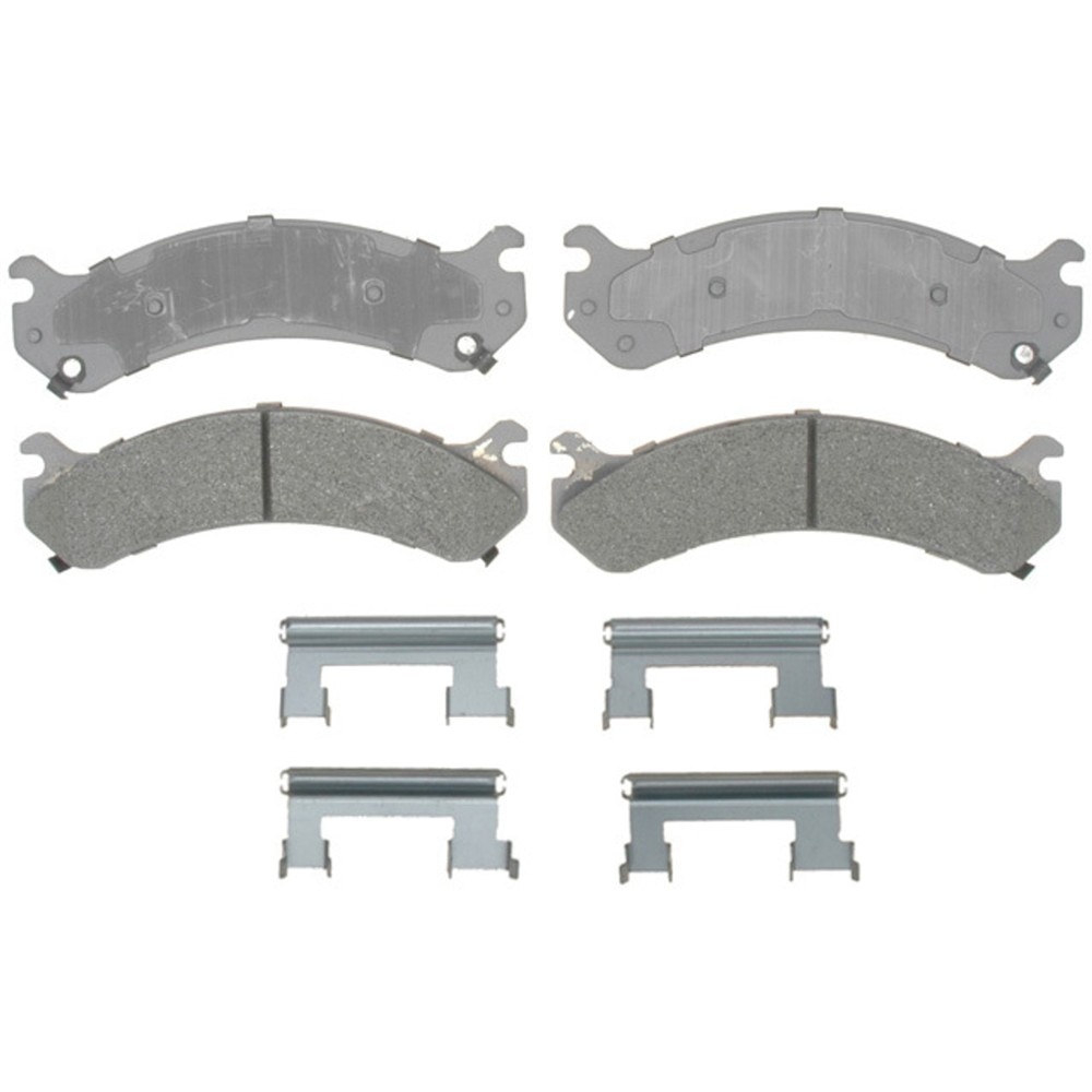 ACDelco Silver Semi-Metallic Front Disc Brake Pad Set with Hardware