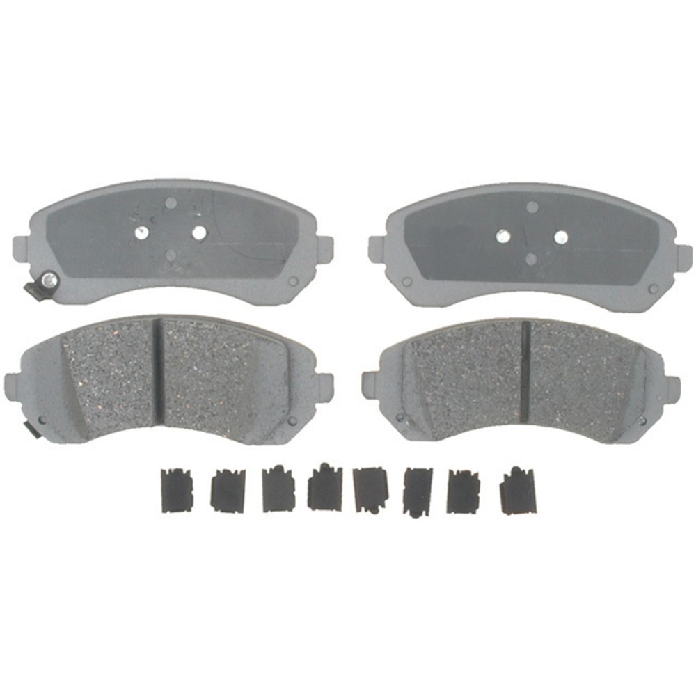 ACDelco Silver Ceramic Front Disc Brake Pad Set with Hardware