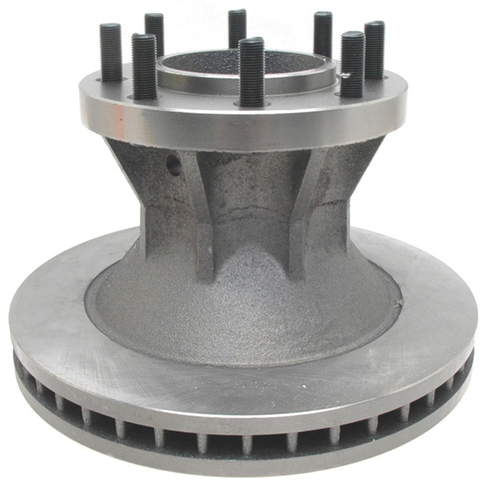 ACDelco Silver Non-Coated Front Disc Brake Rotor and Hub Assembly