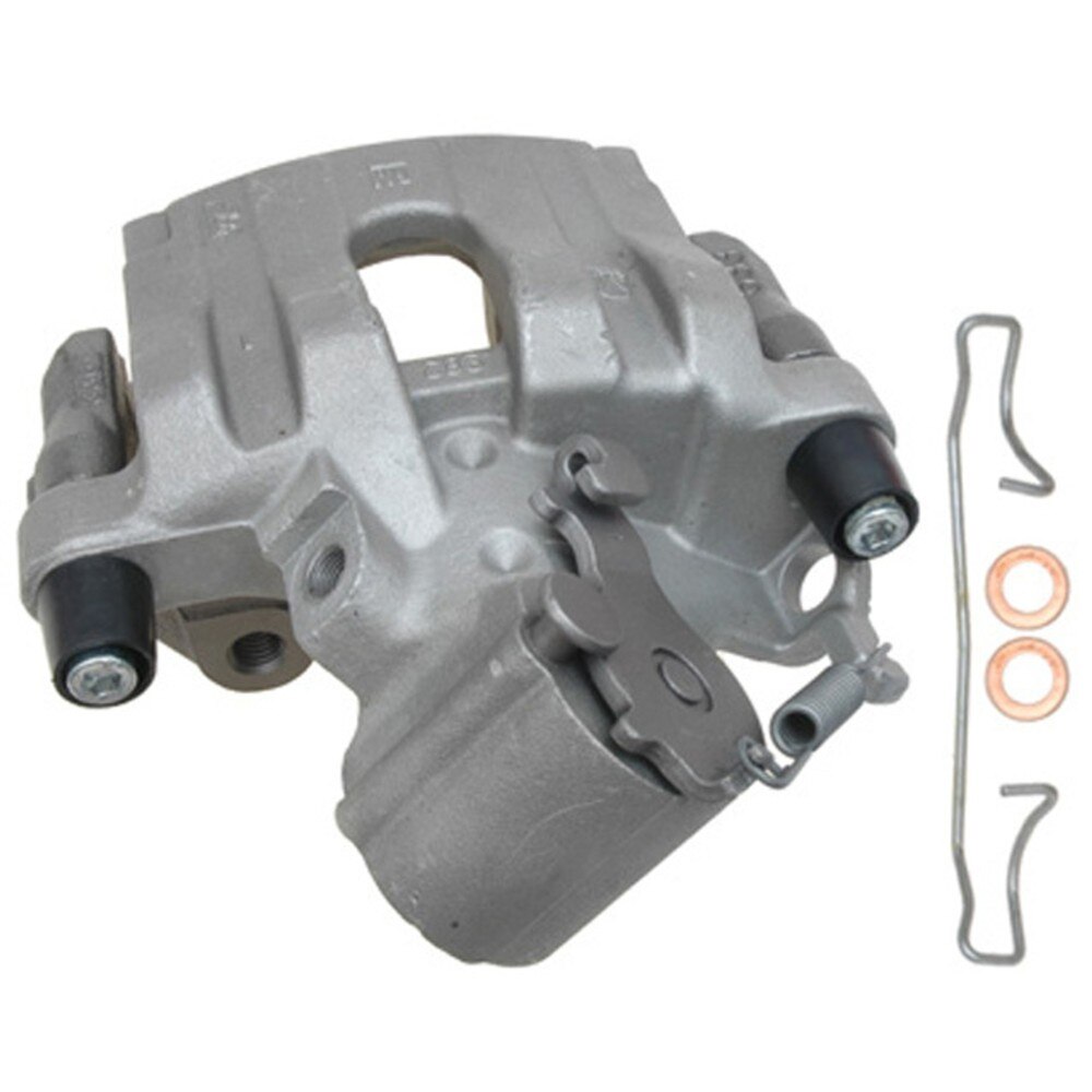 ACDelco Professional Rear Passenger Side Disc Brake Caliper Assembly (Friction Ready Non-Coated), Remanufactured