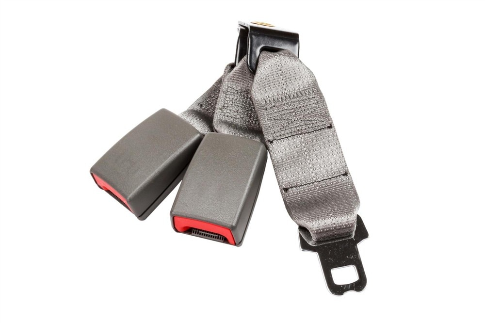 GM Genuine Parts Medium Dark Pewter II Rear Seat Belt with Buckle