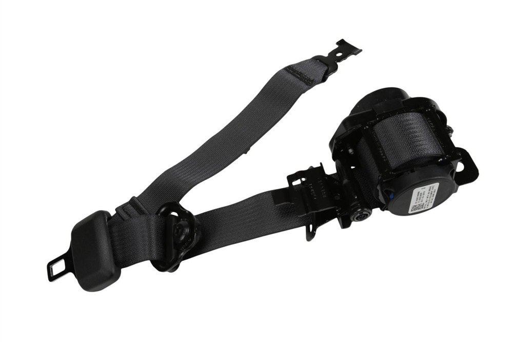 GM Genuine Parts Ebony Passenger Seat Belt with Retractor and Pre-Tensioner