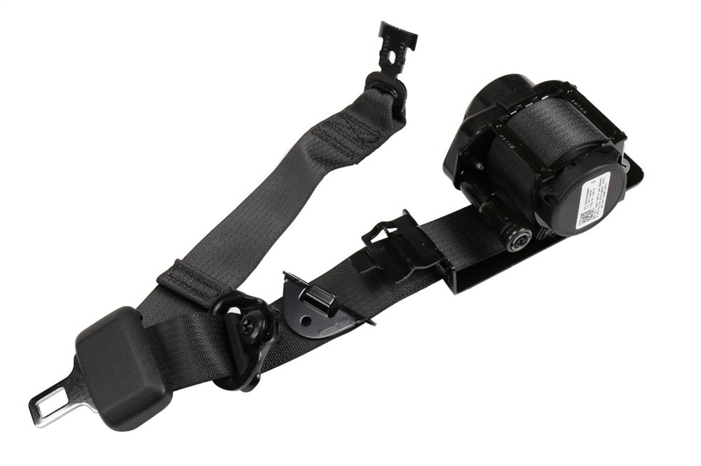 GM Genuine Parts Jet Black Passenger Seat Belt with Retractor and Pre-Tensioner