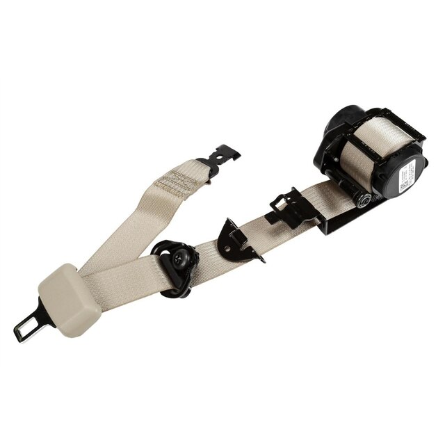 GM Genuine Parts Shale Passenger Seat Belt with Retractor and Pre-Tensioner