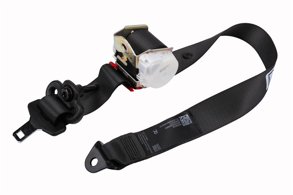 GM Genuine Parts Jet Black Rear Passenger Side Seat Belt with Retractor