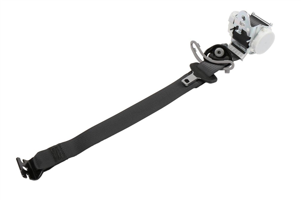 GM Genuine Parts Black Rear Passenger Side Seat Belt with Retractor