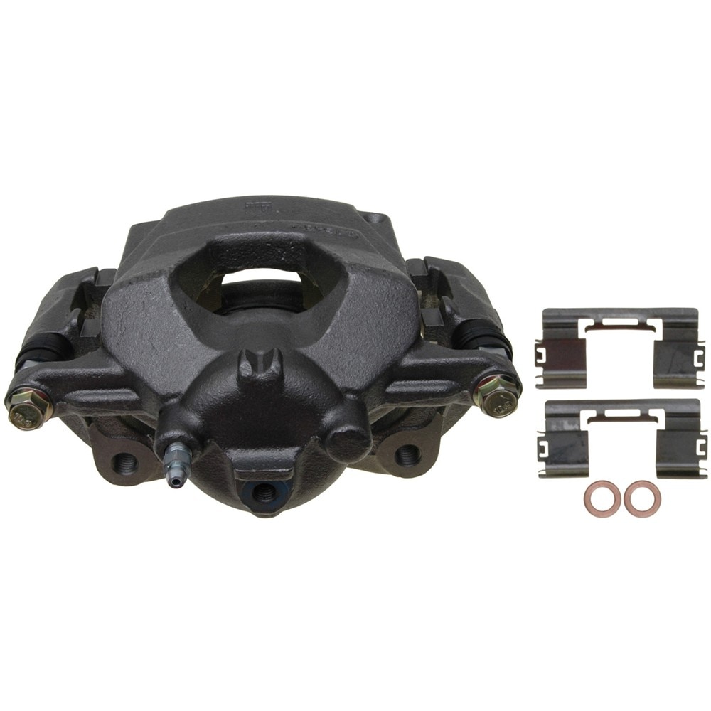 ACDelco Gold Front Driver Side Disc Brake Caliper Assembly (Friction Ready Non-Coated), Remanufactured