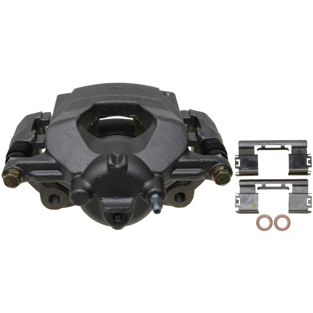ACDelco Gold Front Passenger Side Disc Brake Caliper Assembly (Friction Ready Non-Coated), Remanufactured