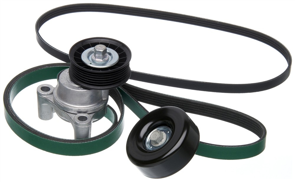 ACDelco Gold Automatic Belt Tensioner and Pulley Kit with Tensioner, Pulley, and Belts