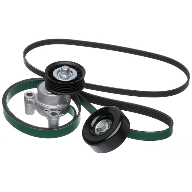 ACDelco Gold Automatic Belt Tensioner and Pulley Kit with Tensioner, Pulley, and Belts