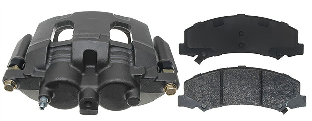 ACDelco Gold Front Driver Side Disc Brake Caliper Assembly with Semi-Metallic Pads (Loaded Police), Remanufactured