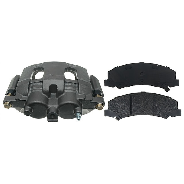 ACDelco Gold Front Passenger Side Disc Brake Caliper Assembly with Semi-Metallic Pads (Loaded Police), Remanufactured