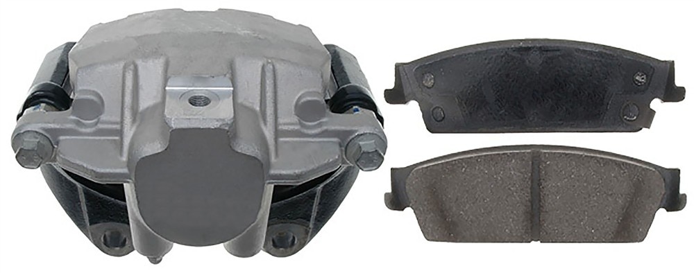 ACDelco Gold Rear Driver Side Disc Brake Caliper Assembly with Semi-Metallic Pads (Loaded Police), Remanufactured
