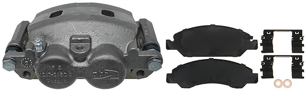 ACDelco Gold Disc Brake Caliper Assembly with Semi-Metallic Pads (Loaded Police), Remanufactured
