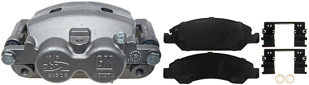 ACDelco Gold Disc Brake Caliper Assembly with Semi-Metallic Pads (Loaded Police), Remanufactured