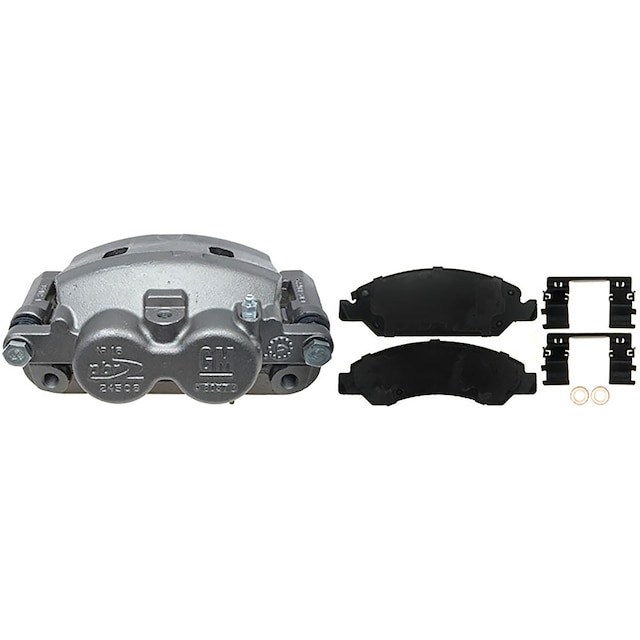 ACDelco Gold Disc Brake Caliper Assembly with Semi-Metallic Pads (Loaded Police), Remanufactured